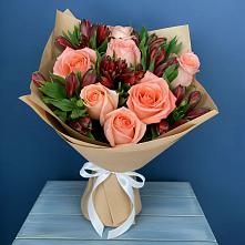 Букет цветов из:  Розы и Альстромерии #REPLACE_PRED# Ёгле