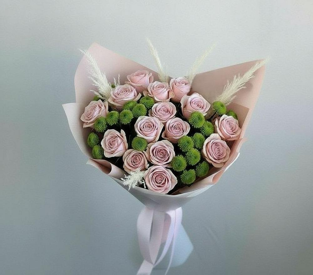 Букет цветов из: Розы и Хризантемы в Ёгле