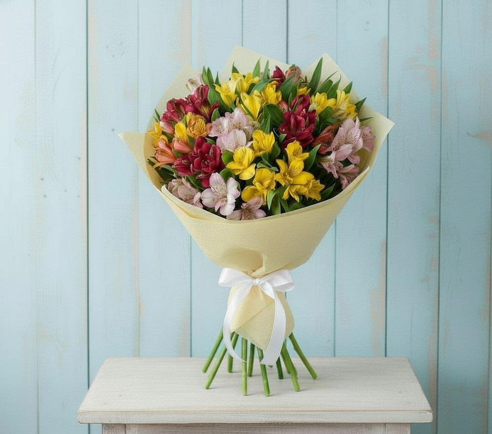 Букет цветов из: Альстромерии в Ёгле