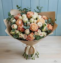 Букет цветов из:  Альстромерии и Розы #REPLACE_PRED# Ёгле