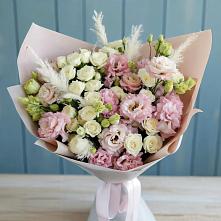 Букет цветов из:  Альстромерии и Розы в Ёгле