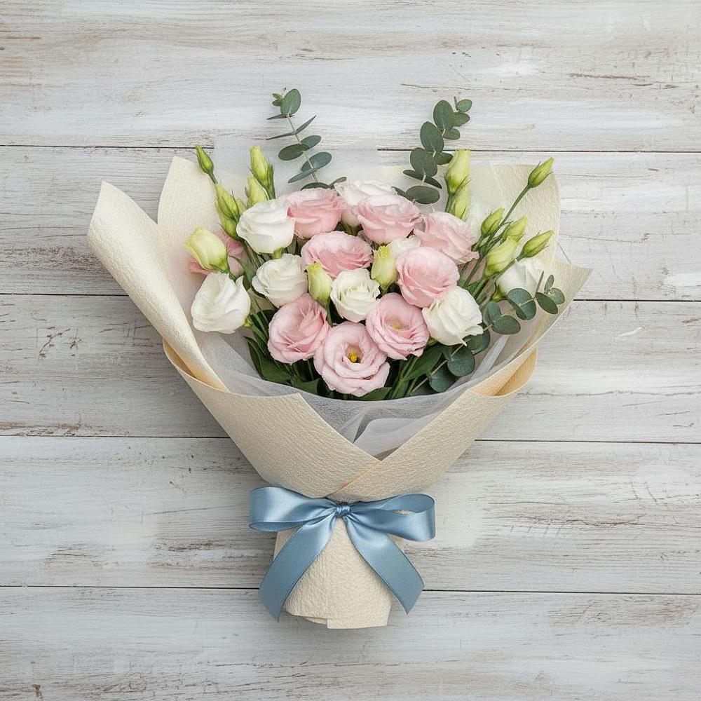 Букет цветов из: Лизиантусы в Ёгле